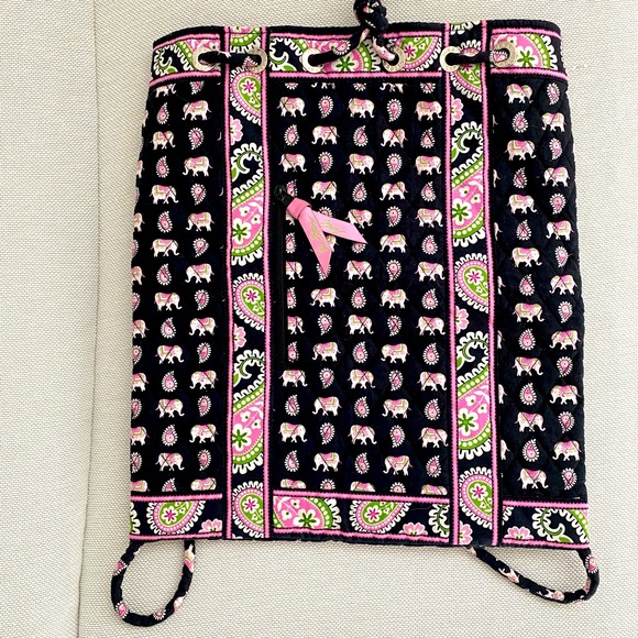 Very Bradley Elephant Drawstring Bag - Picture 1 of 7